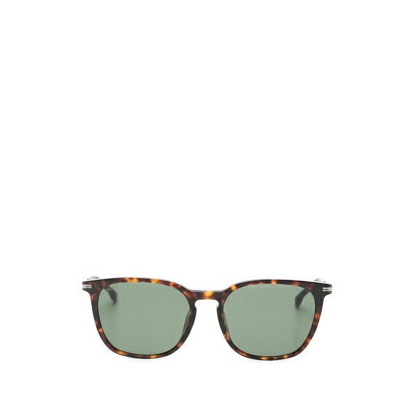 主任者 メンズ サングラス・アイウェア 付属物 Tortoiseshell-effect square-frame sunglasses Brown