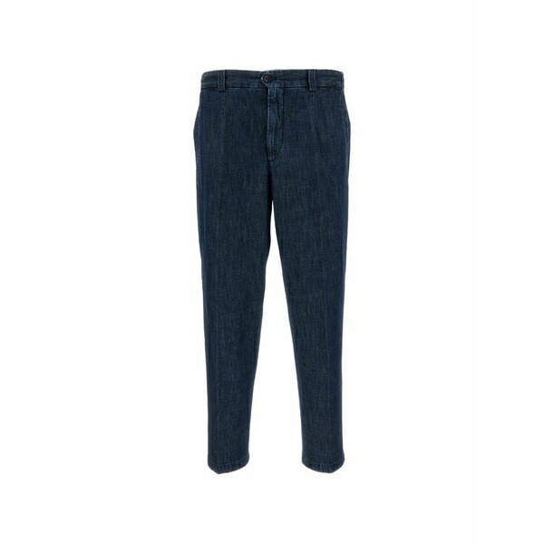 ブリ後ろ側 1949 メンズ ジーンズズボン下 ボトムス Portofino pleated elasticated-waist jeans Blue