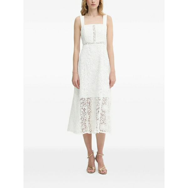 モーガンレーン レディース 衣裳 トップス Square-neck dress White