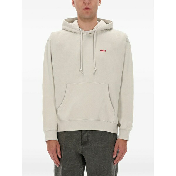 オベイ メンズ パーカー・スウェットシャツ アウター Art studio flowers hoodie Neutrals