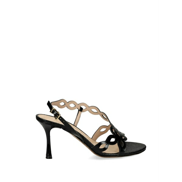 アルバーノ レディース サンダル シューズ Cut-out sandals Black
