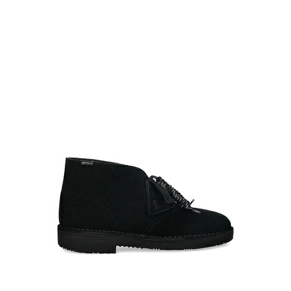クラークス メンズ ブーツ シューズ Suede desert boots Black