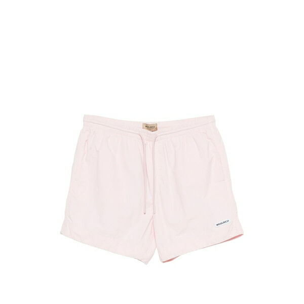 羊毛 資産家 メンズ 心地好いズボン下 ボトムス Drawstring swim shorts Pink