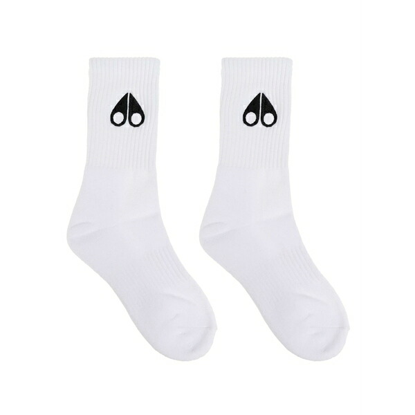 ムースナックルズ メンズ ソックス アンダーお召しもの Logo-print socks  White