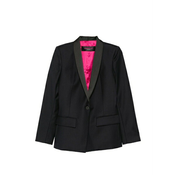 バーバラ ブイ レディース 上衣＆上衣 アウター Satin-lapel blazer Blue