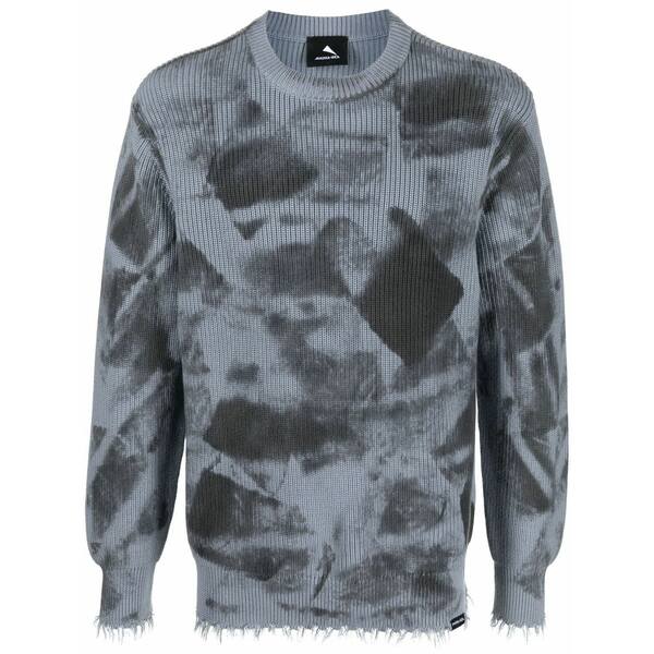 マウナ 世話をする メンズ 編み物\u0026プルオーバー アウター Ribbed crew neck jumper Grey