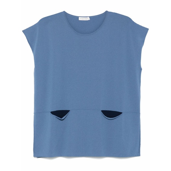 ル トリコット ペルー共和国ジャ レディース ティーシャツ トップス Short-sleeve top Blue