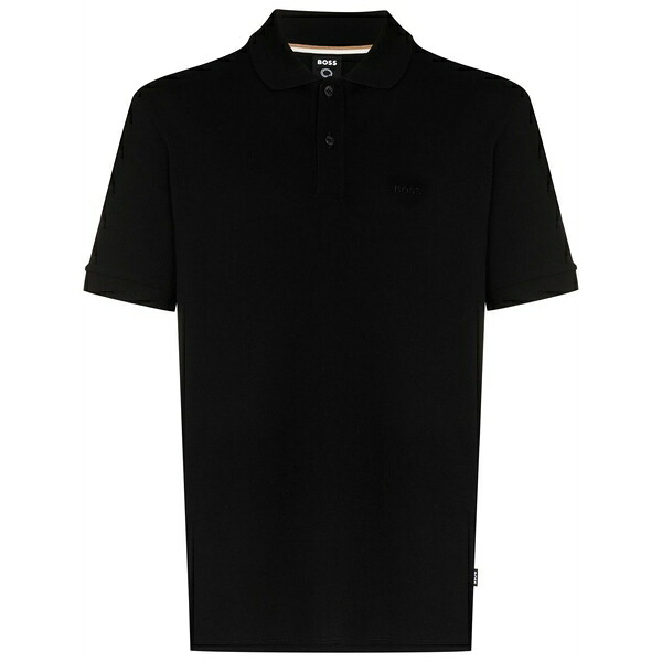 主任者 メンズ スポーツシャツ トップス Pallas embroidered-logo polo shirt Black