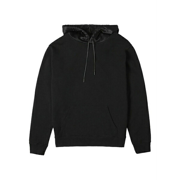 アールティーエー メンズ パーカー・スウェットシャツ アウター Silk-lined hoodie Black