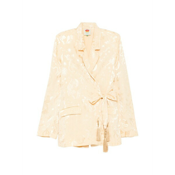 農園 リオ レディース 上衣＆上衣 アウター Notched lapel blazer Neutrals