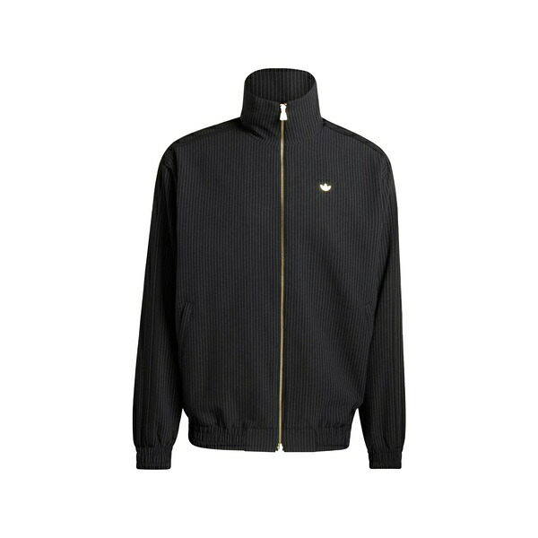 アディダス メンズ パーカー・スウェットシャツ アウター Firebird loose zip-up sweatshirt Black