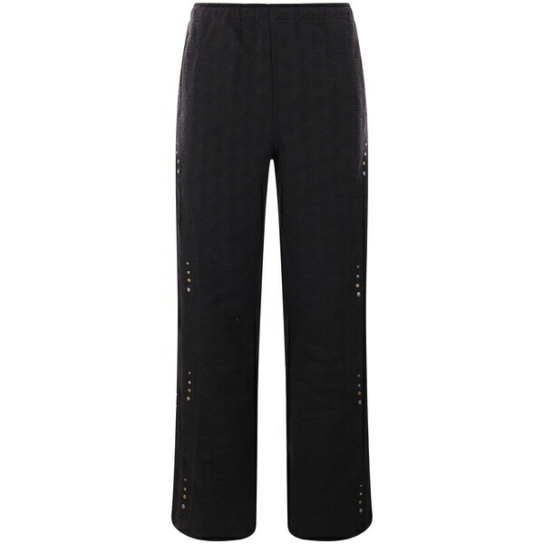 アンダーソン 呼びりん メンズ 心地好いズボン下 ボトムス Straight-leg cotton-blend trousers Black