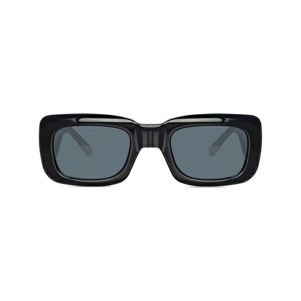 リンダ ファロー レディース 黒眼鏡＆アイウェア 付属物 Marfa rectangle-frame sunglasses Black