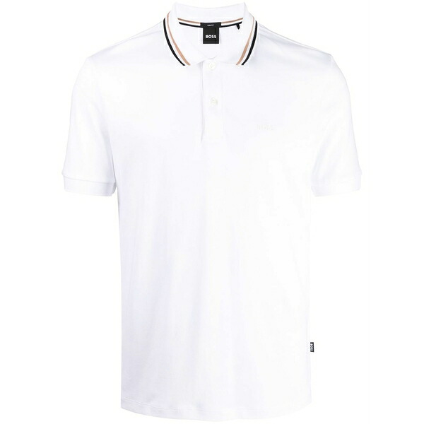 主任者 メンズ スポーツシャツ トップス Short-sleeve polo shirt  White