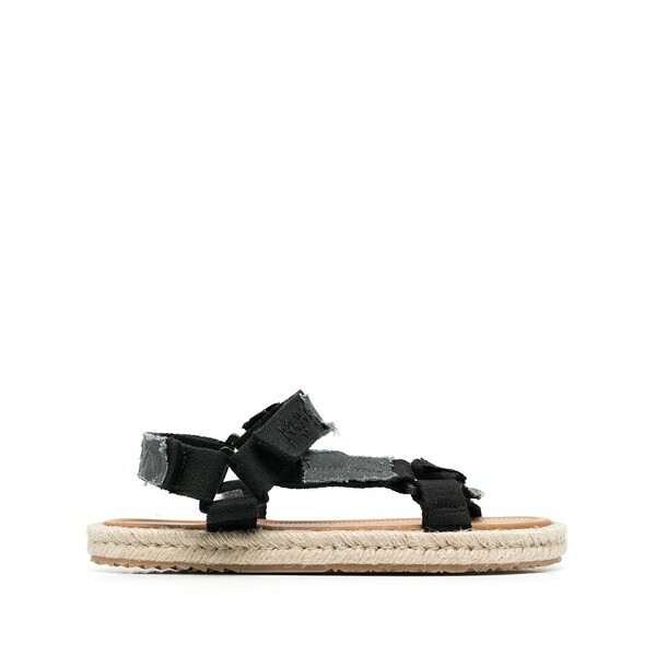 マルタンマルジェラ レディース サンダル シューズ Patchwork hiking sandals Black