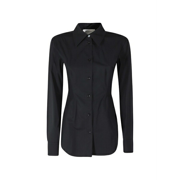 運動競技マックス レディース プルオーバー トップス Darted long-sleeve shirt Black