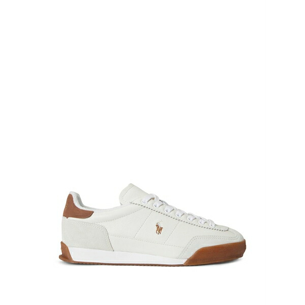 ラルフローレン レディース スニーカー シューズ Hester lace-up leather sneakers Neutrals