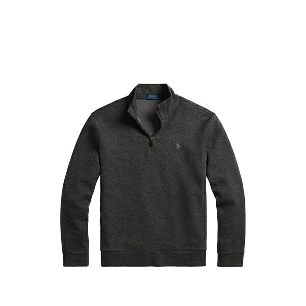 ラルフローレン メンズ 編み物\u0026プルオーバー アウター Quarter-zip embroidered-logo sweater Grey