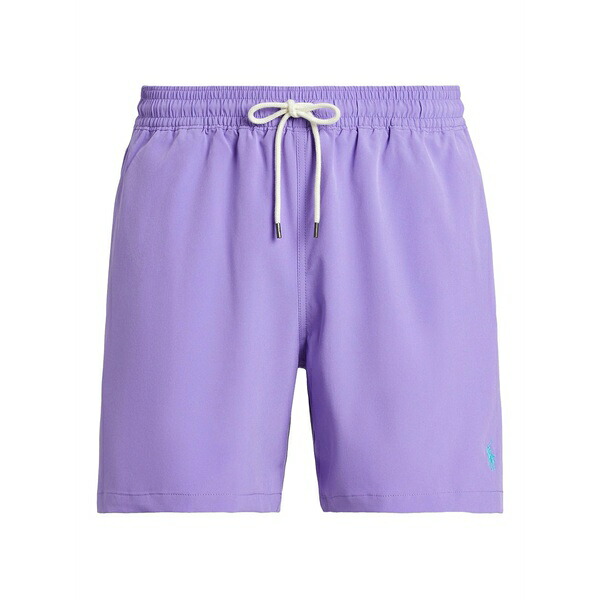 ラルフローレン メンズ 心地よいズボン下 ボトムス Polo-pony-motif swim shorts Purple