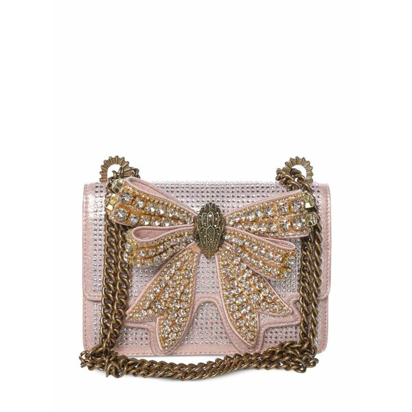 カートジェイガー レディース ハンドバック 御徒面子 Small shoreditch crystal-embellished cross body bag Pink