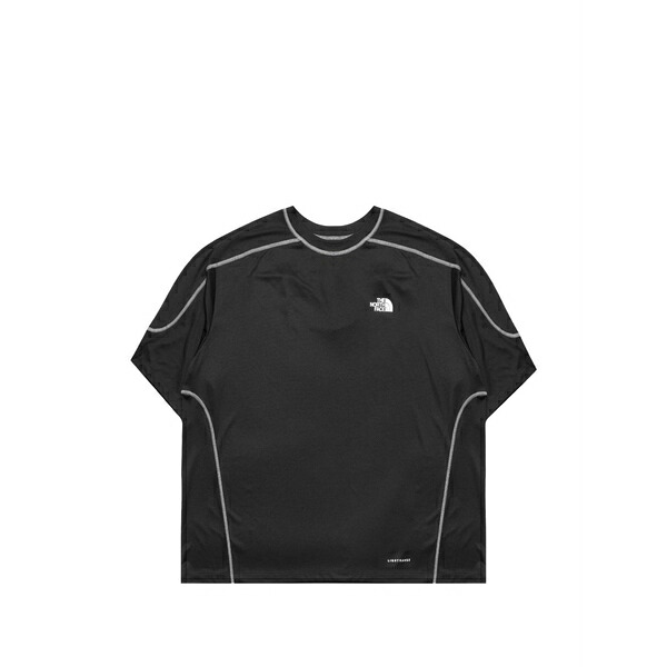 北の方人間の顔 メンズ プルオーバー トップス Lightrange contrast-stitch t-shirt Black