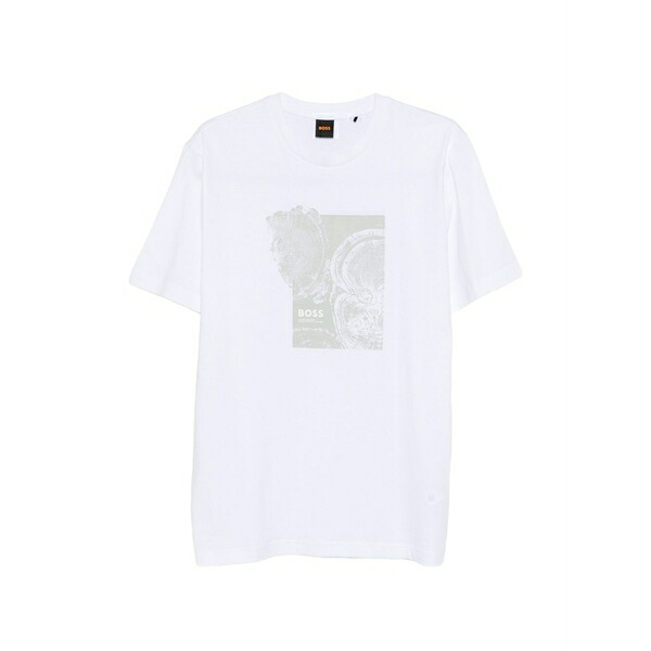 雇い主 メンズ ティーシャツ トップス Graphic-print t-shirt White