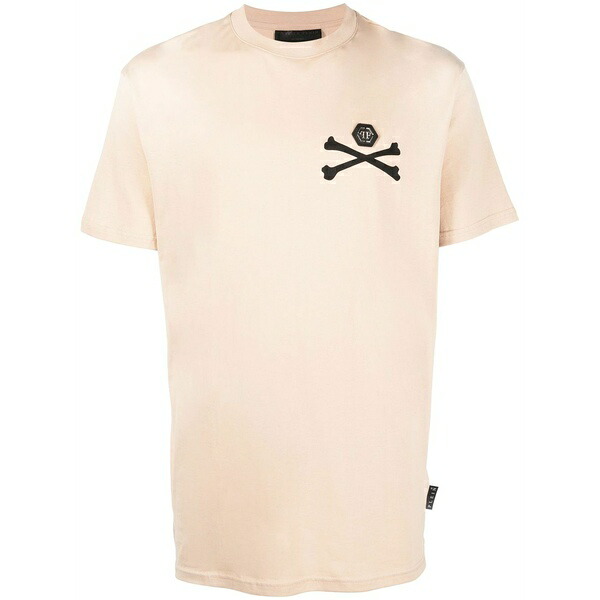 フィリップ飾り気の無い メンズ プルオーバー トップス Skeleton short-sleeve t-shirt  Neutrals
