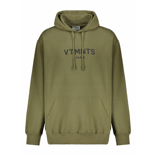 ヴェトモン メンズ パーカー・スウェットシャツ アウター Logo-print hoodie Green
