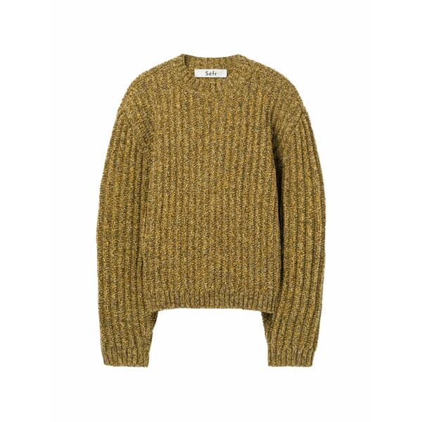 空想科学小説アール メンズ 編み物\u0026ティーシャツ アウター Makaya textured sweater Green