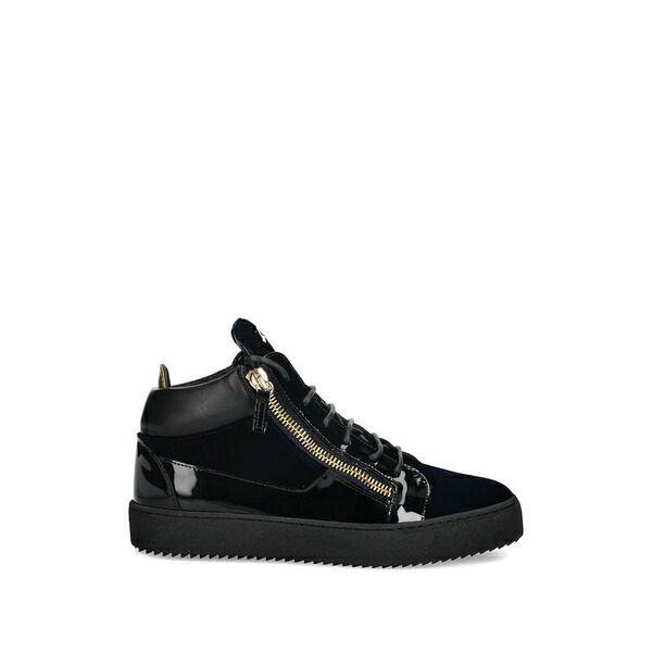 ジュゼッペザノッティ メンズ スニーカー シューズ Zip-detail sneakers Black