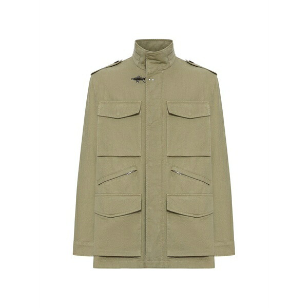 フェイ メンズ 上衣＆上衣 アウター Patch-pocket jacket Green
