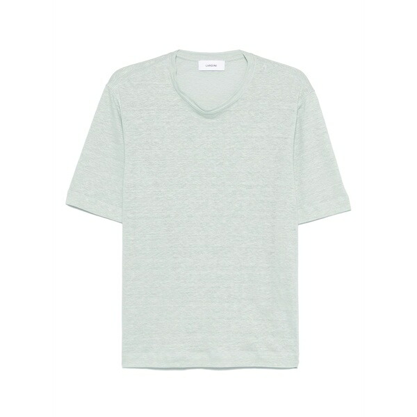 ラルディーニ メンズ プルオーバー トップス Linen t-shirt Green