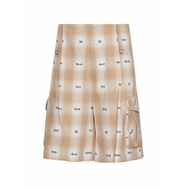 ジョン バージニアの州都 メンズ 心地好いズボン下 ボトムス Check cargo shorts Neutrals