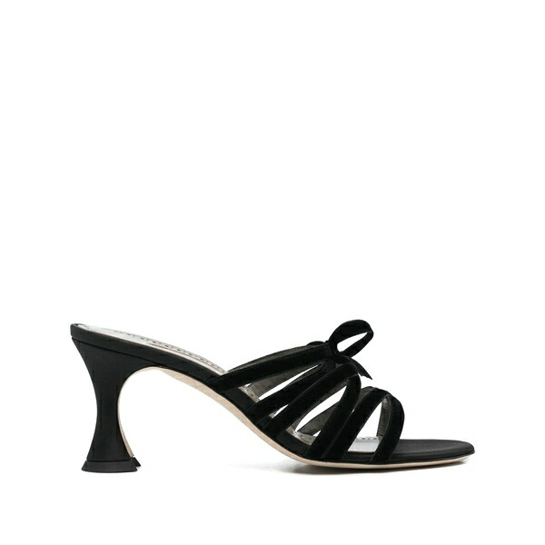 マノロブラニク レディース サンダル シューズ 80粍 clementel sandals Black
