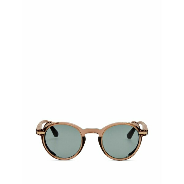 リンダ ファロー メンズ サングラス・アイウェア 付属物 Round-frame sunglasses Neutrals