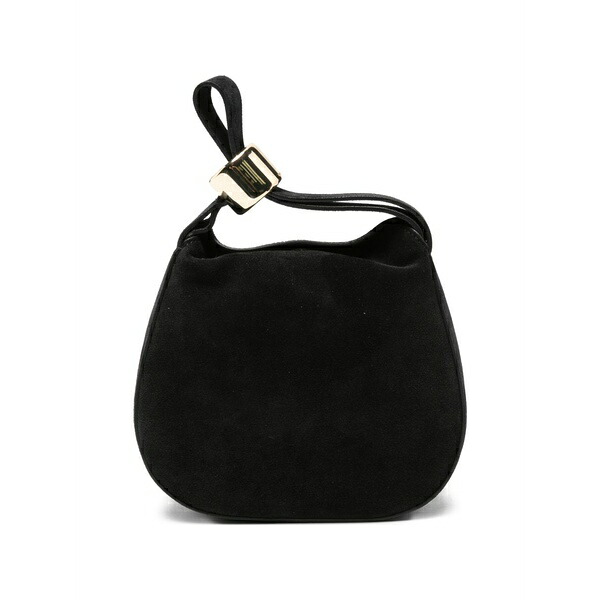 セミクチュール レディース ハンドバック 御徒面子 Mini baily suede tote bag Black
