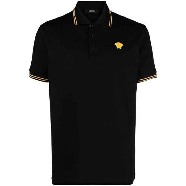 ヴェルサーチ メンズ スポーツシャツ トップス Medusa polo shirt Black