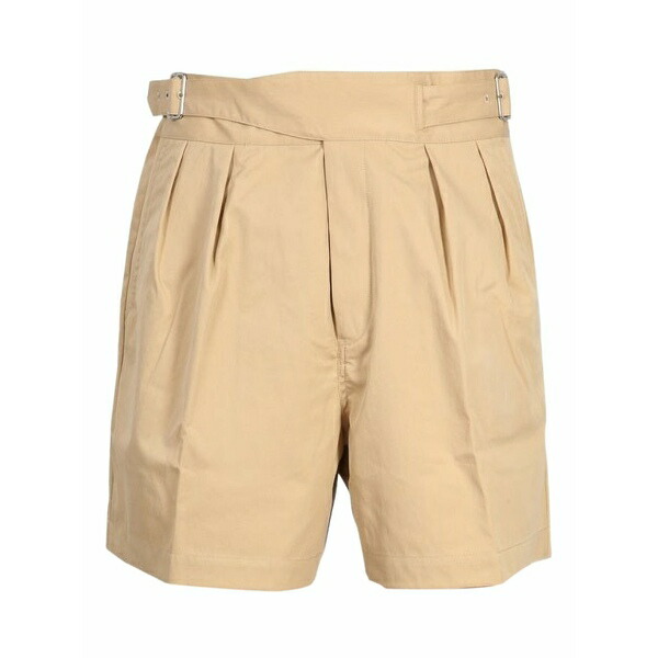 ケンゾー メンズ 心地好いズボン下 ボトムス Belted pleated shorts Neutrals