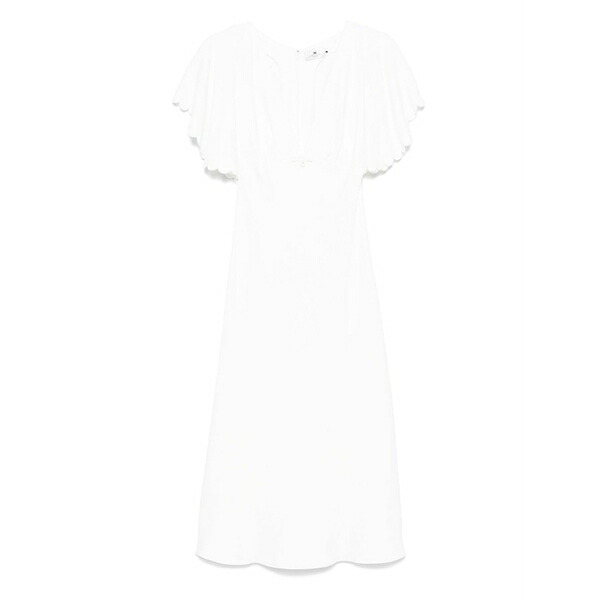 エリザベスフランキ レディース 衣裳 トップス Crepe MIDI dress White