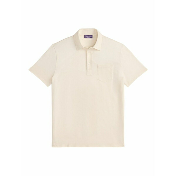 ラルフ・ローレン パープルレーベル メンズ スポーツシャツ トップス Chest-pocket short-sleeve polo shirt Neutrals