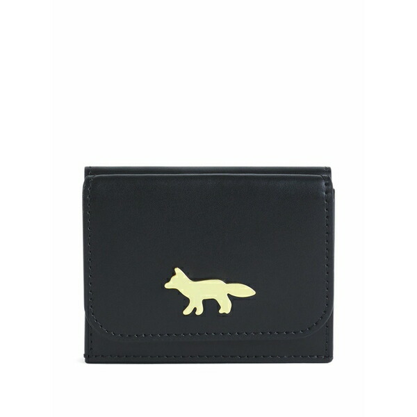 棲み家 稲荷 レディース 銭入れ 添え物 Eddie trifold wallet Black