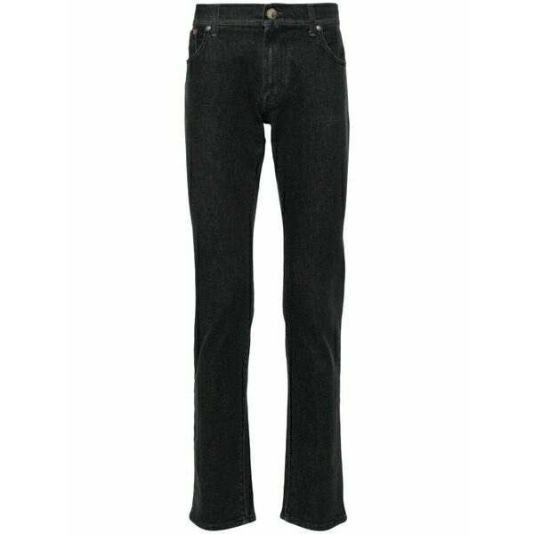 コルネリアーニ メンズ ジーンズズボン下 ボトムス Mid-rise tapered jeans Grey