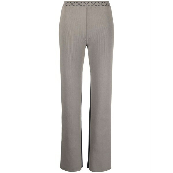 象牙色 レディース 心地よいズボン下 ボトムス Arrow-waistband trousers Green
