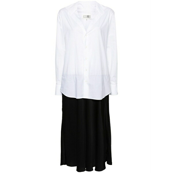 マルタンマルジェラ レディース 衣装 トップス Numbers-motif cotton maxi dress White