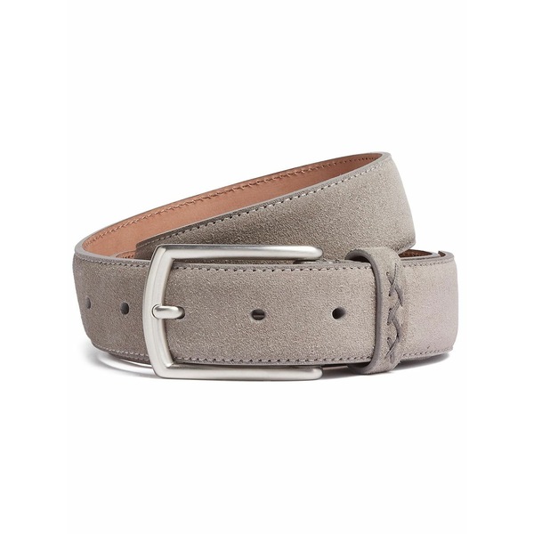 ゼニア メンズ 三尺帯 付属物 M￡lange-effect suede belt Grey