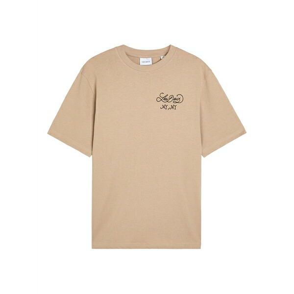 レ ドゥ メンズ ティーシャツ トップス Logo t-shirt Neutrals