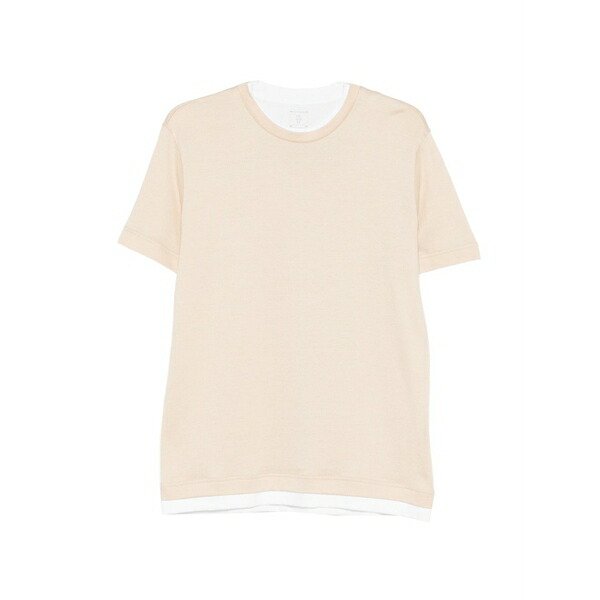 イレブンティ メンズ ティーシャツ トップス Layer t-shirt Neutrals