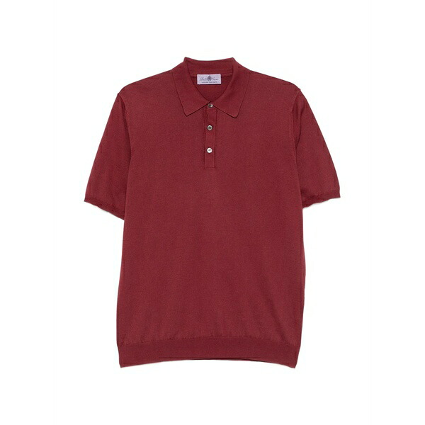 デラ・チアーナ メンズ スポーツシャツ トップス Short-sleeve polo shirt Red