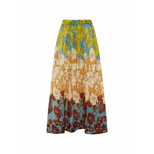 アレメ レディース スコート ボトムス Floral-print drawstring-waist skirt Blue