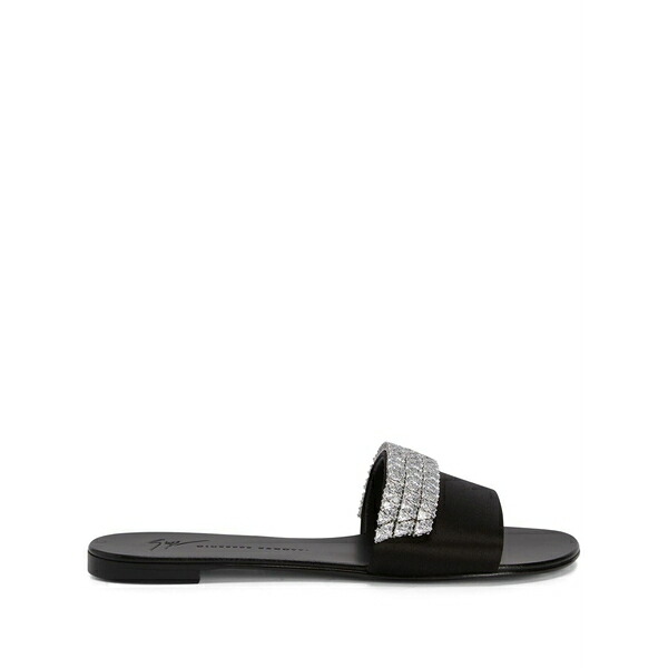 ジュゼッペザノッティ レディース サンダル シューズ Tesy rhinestone-embellished sandals Black